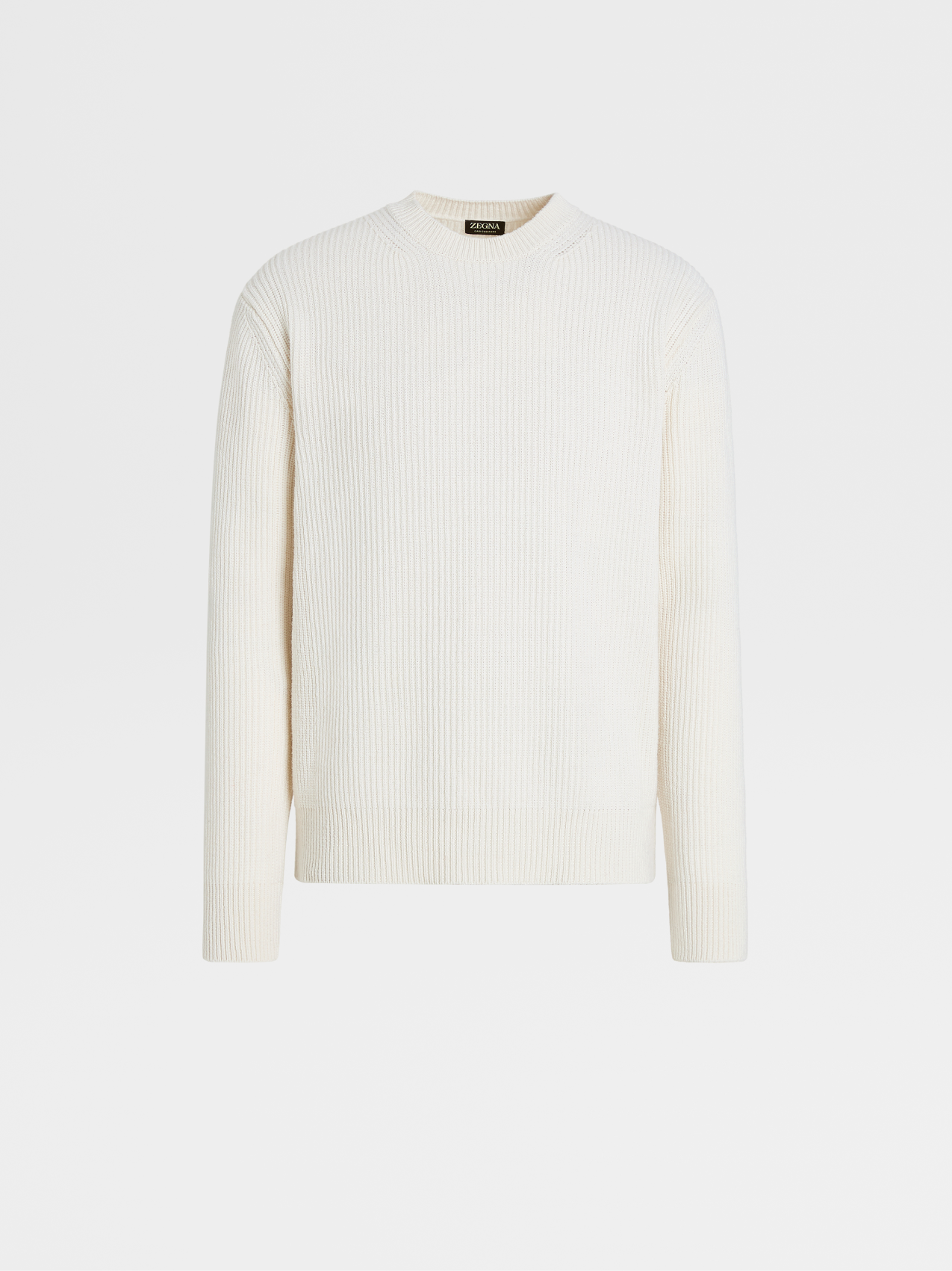 Cuello Redondo en Oasi Cashmere Blanco Mixto